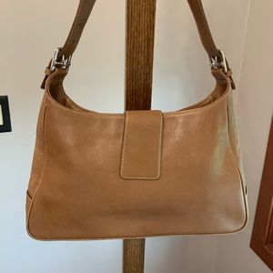Tan coach purse